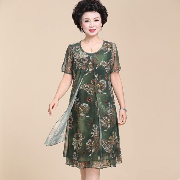 Фасоны шифоновых платьев для полных женщин после 50 лет фото