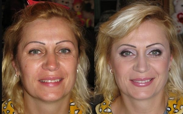 Дневной макияж глаз для 45 лет
