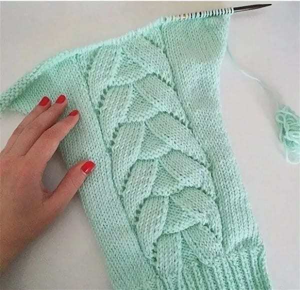 Вязание свитера спицами для начинающих