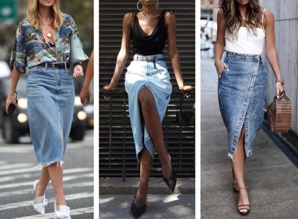 Модные джинсовые юбки 2020