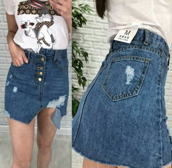 Модные джинсовые юбки 2020