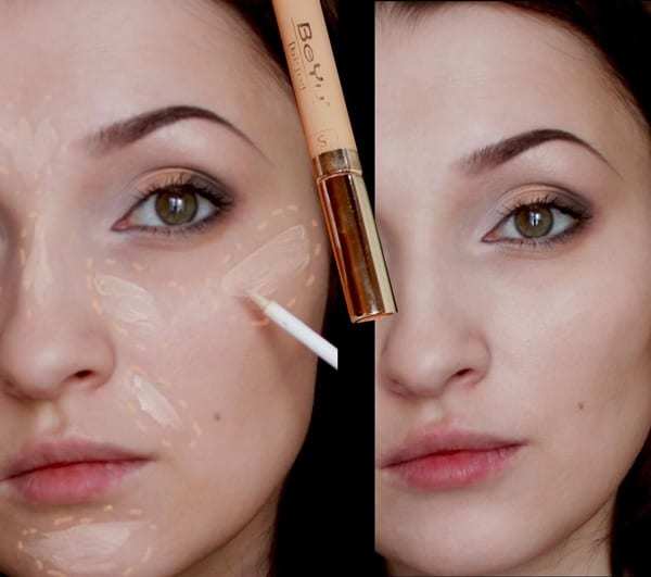 Чем сузить лицо с помощью макияжа