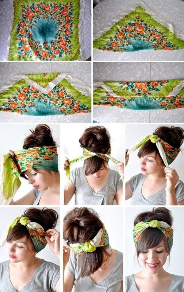Как летом носить платок на голове
