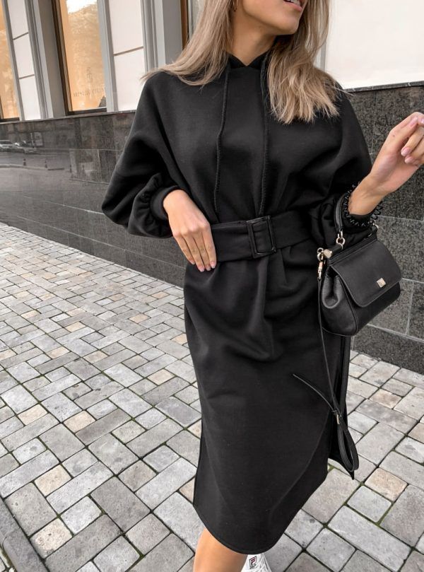 Модные черные платья 2020